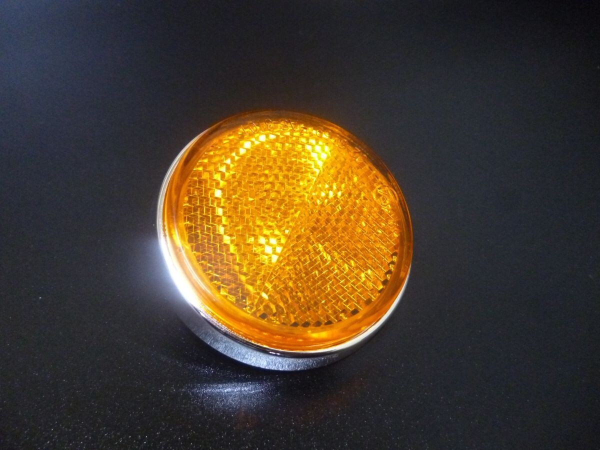 GS400(0)メッキ リフレクター オレンジ E4マーク付☆GSX400Eザリゴキ拍卖