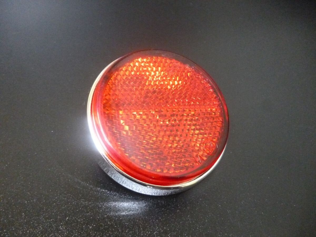 GS400(0)メッキ リフレクター レッド E4マーク付☆GSX400Eザリゴキ拍卖