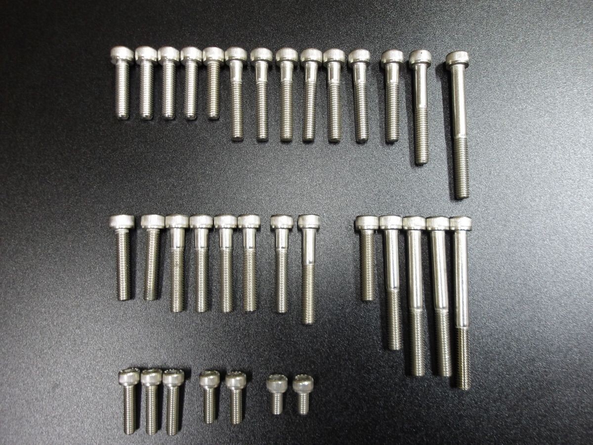GS400(1)エンジンカバーボルトセット 六角ステンレス☆拍卖