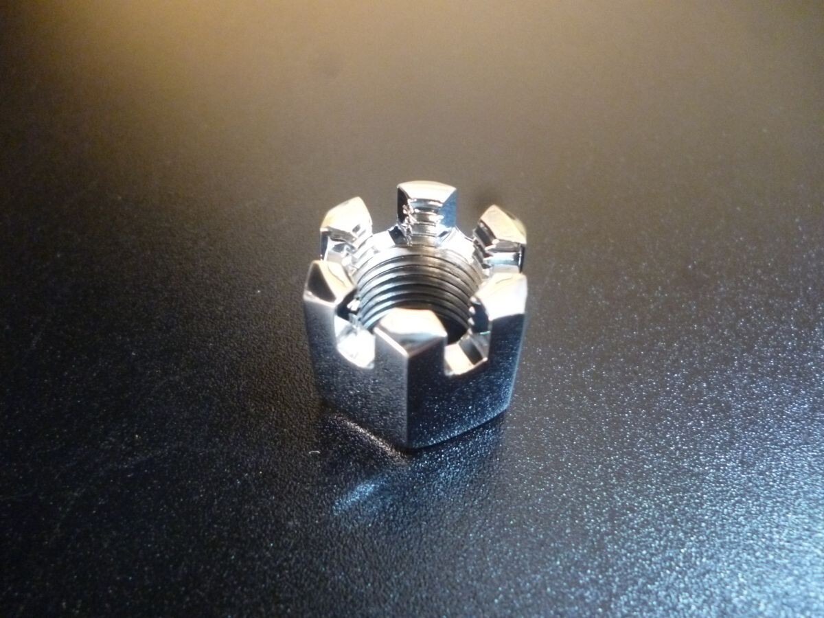 GT380(4)フロントホイール アクスルシャフト ナット クロームメッキ☆拍卖