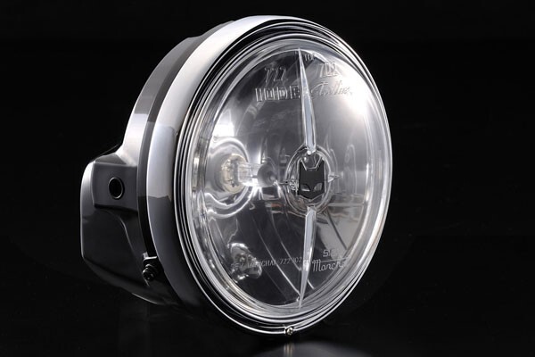 (6)マーシャル 722・702 フルキット クリアーレンズ ブラックケース ホンダ用 180㎜☆適合GS400CBX400FGSX400EザリゴキGT380ホーク2CBR400F拍卖