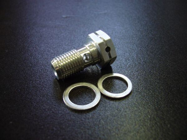 (5)バンジョーボルトS1.00シルバー☆適合GS400CBX400FGSX400EザリゴキGT380ホーク2CBR400F拍卖