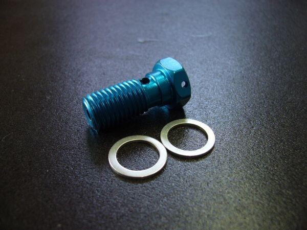 (5)バンジョーボルトS1.25ブルー☆適合GS400CBX400FGSX400EザリゴキGT380ホーク2CBR400F拍卖