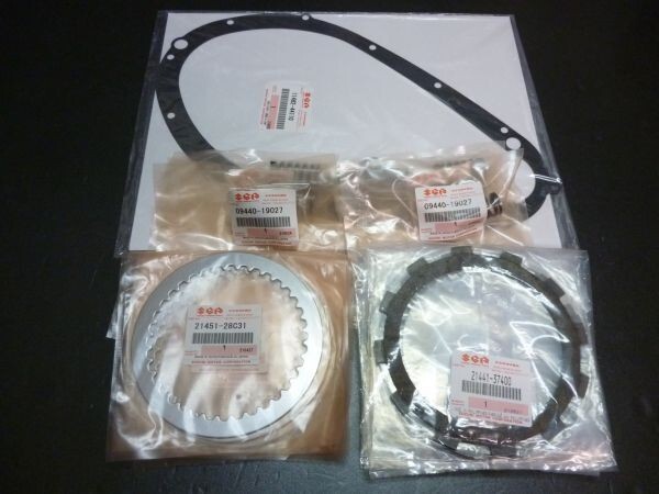 GSX400Eザリゴキ(1)クラッチ板セットSTD プレート付き☆拍卖