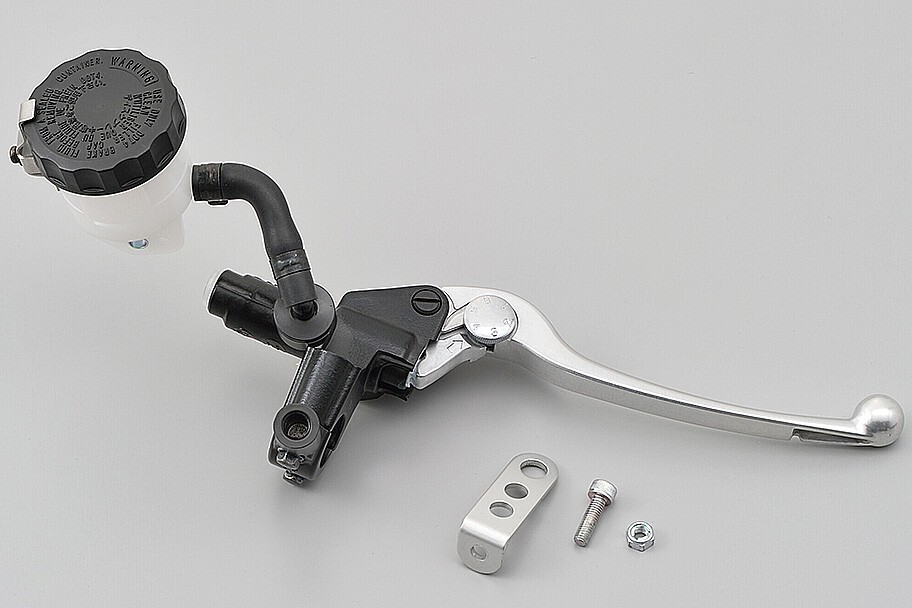 (5)別体マスターシリンダー 1/2インチ、ブラック×シルバー☆適合GS400CBX400FGSX400EザリゴキGT380ホーク2CBR400F拍卖