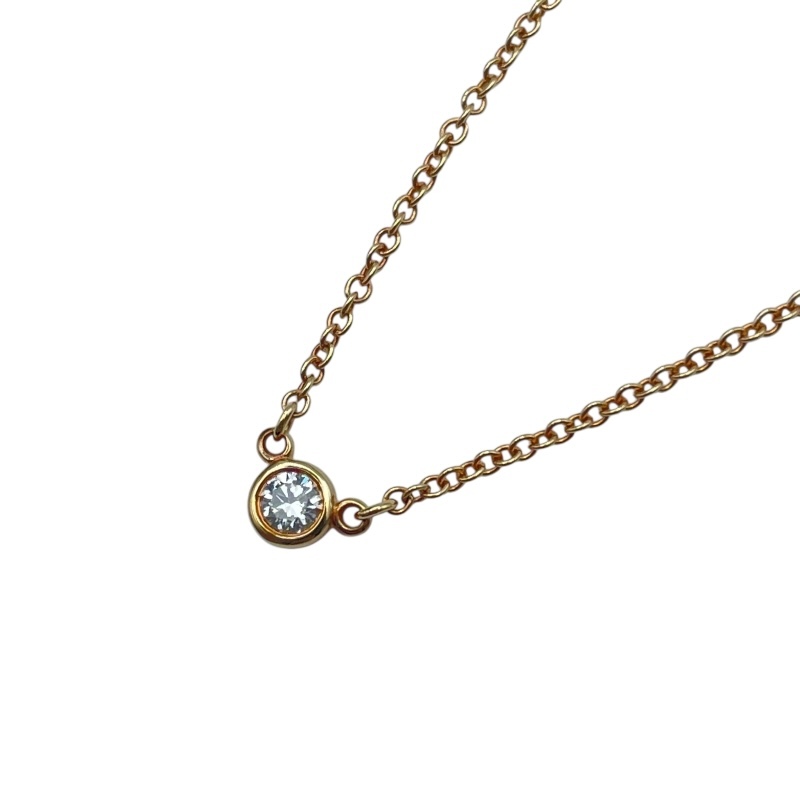 ティファニー TIFFANY&CO バイザヤードネックレス ゴールド Au750 ジュエリー 中古拍卖