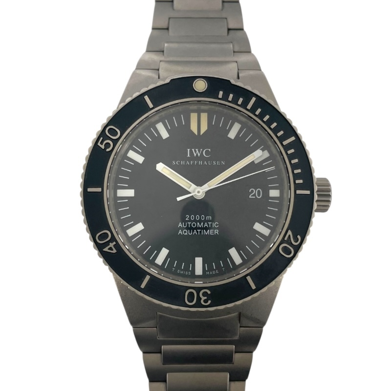 インターナショナルウォッチカンパニー IWC GST アクアタイマー IW353601 ブラック チタン 腕時計 メンズ 中古拍卖