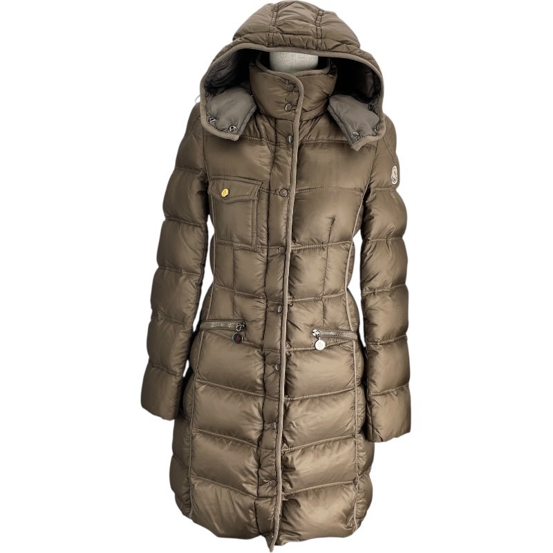 モンクレール MONCLER ROMARIN ダウンコート ベージュ ナイロン その他アウター レディース 中古拍卖