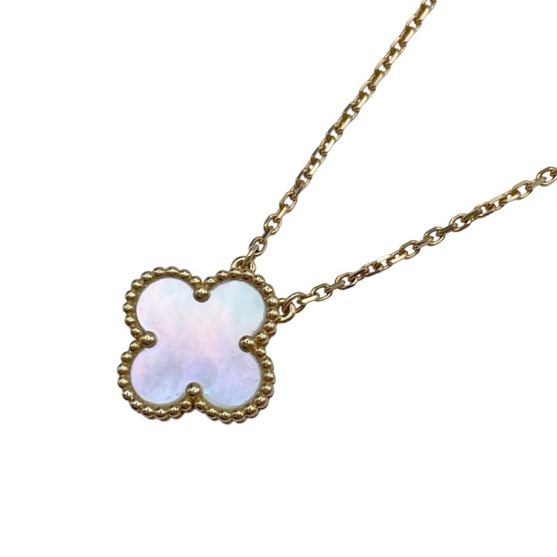 ヴァンクリーフ&アーペル Van Cleef & Arpels ヴィンテージアルハンブラネックレス ゴールド Au750 ジュエリー 中古拍卖