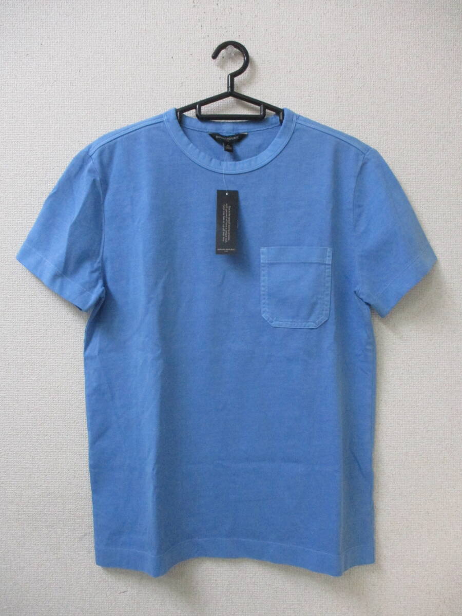 BANANA REPUBLIC バナナリパブリック メンズ Tシャツ 半袖 ブルー Mサイズ ポケット ギャップジャパン(株)拍卖