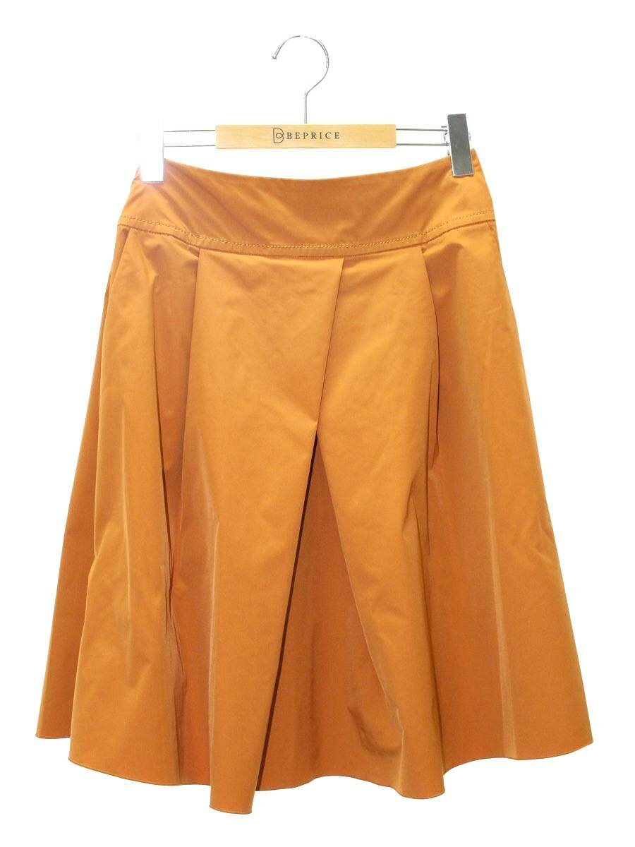 FOXEY NEW YORK フォクシー スカート 38 ストレッチタフタ オレンジ IT0GNPT1CD0C拍卖