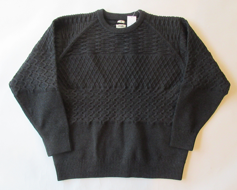 2025AW nanamica Crew Neck Sweater サイズM お洒落で快適なクルーネックニット ブラック/ナナミカノースフェイスパープルレーベル拍卖