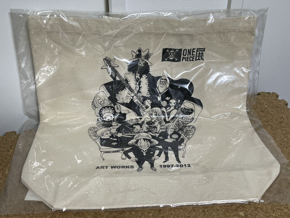 未開封品 2012年ONE PIECE展 限定トートバッグ 尾田栄一郎先生描き下ろし キービジュアル 麦わらの一味Ver. ワンピース展 縦36㎝ 横35㎝ 拍卖
