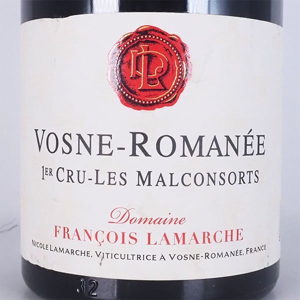 1円~ ワイン フランソワ ラマルシュ ヴォーヌ ロマネ 1er クリュ レ マルコンソール 2017年 赤 ※ 750ml Francois LAMARCHE TJ26032拍卖