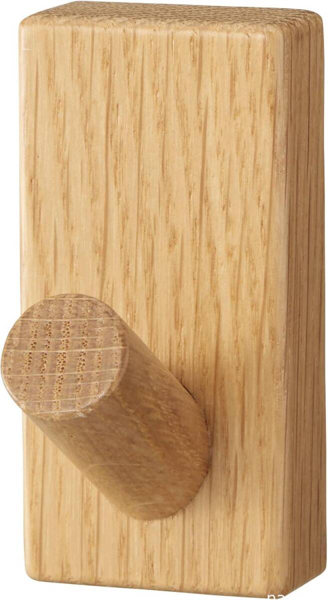 無印良品 壁に付けられる家具フック オーク材 82944853拍卖