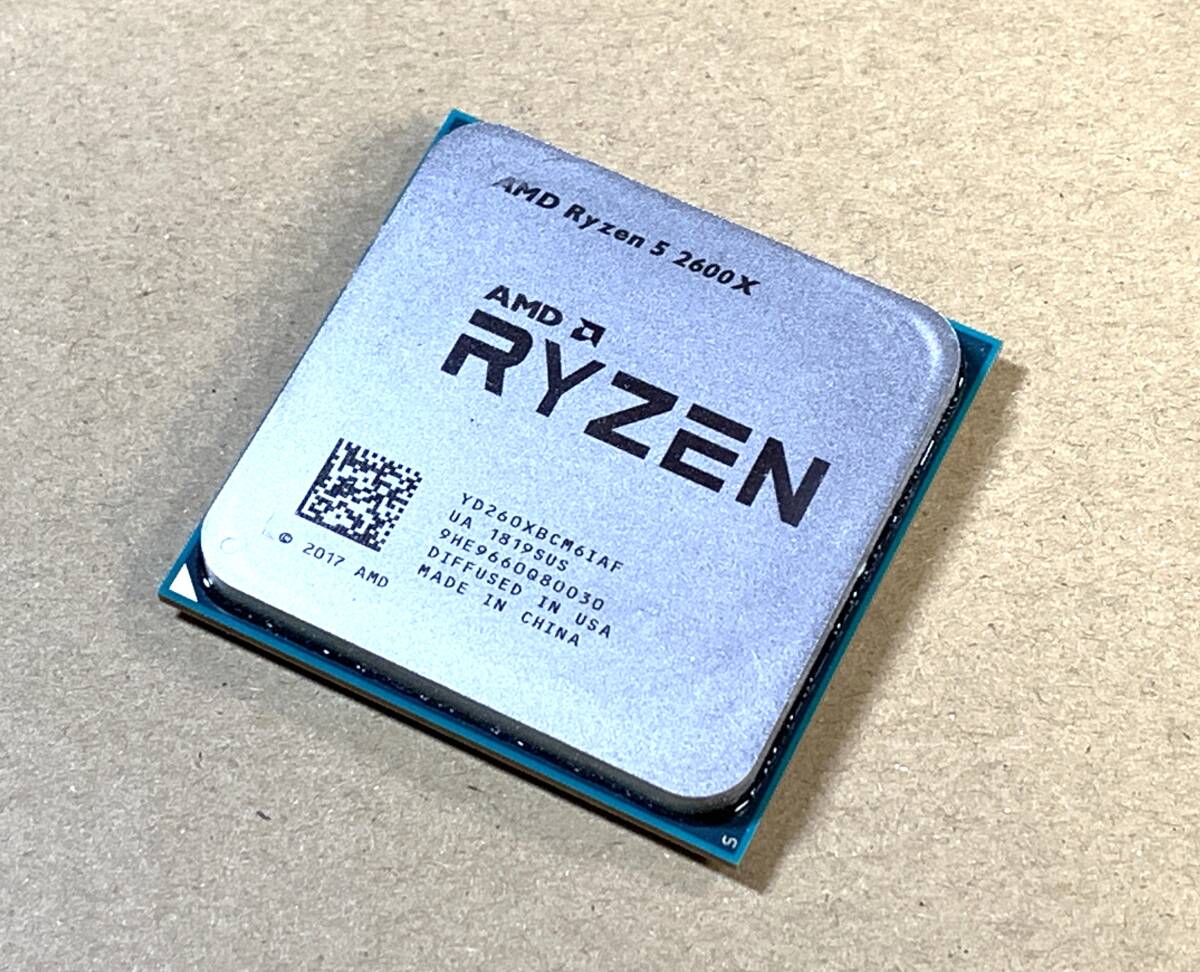 ★AMD Ryzen5 2600X 6コア 3.60-4.20GHz Socket AM4 良品美品★送185ok★拍卖
