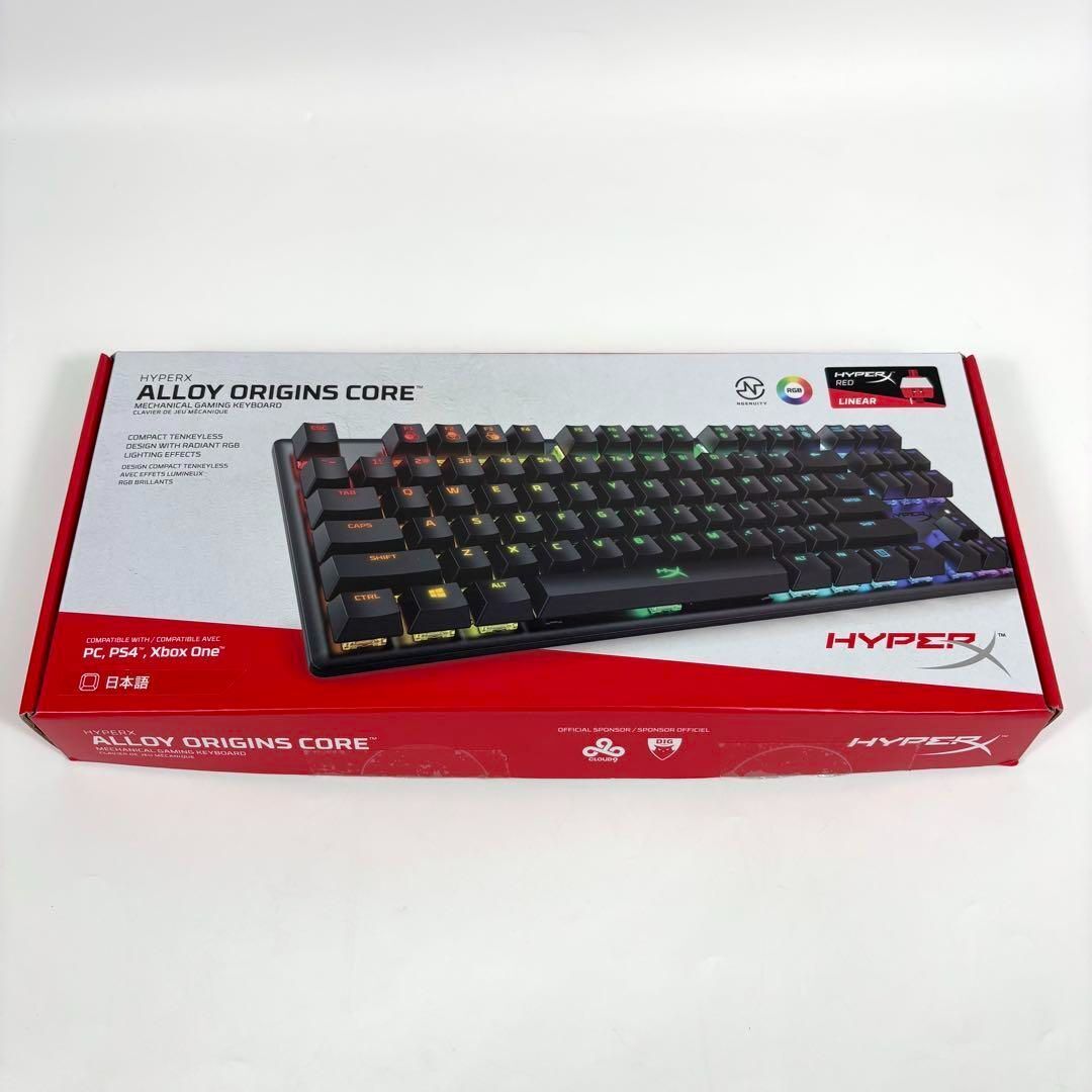 HyperX ALLOY ORIGINS CORE 赤軸 キーボード 日本語配列拍卖