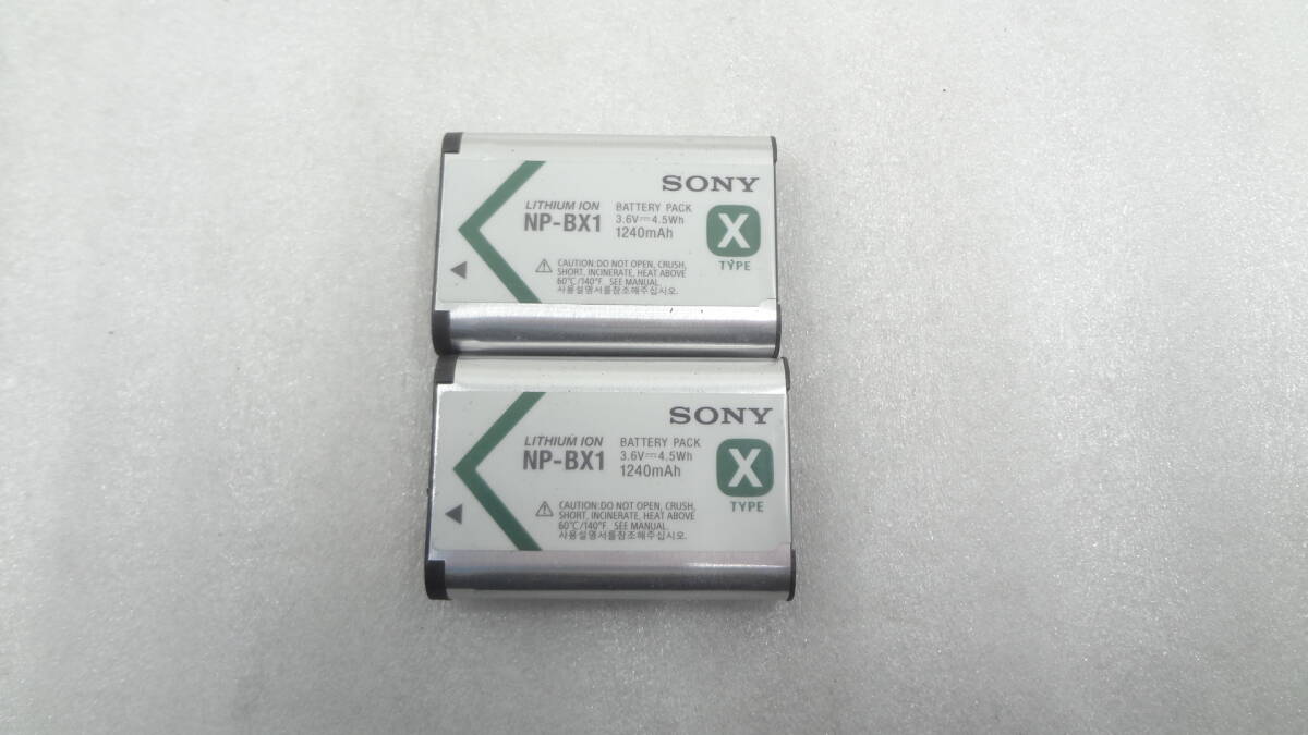 2枚セット*SONY ソニー NP-BX1 純正電池パック バッテリー 中古拍卖