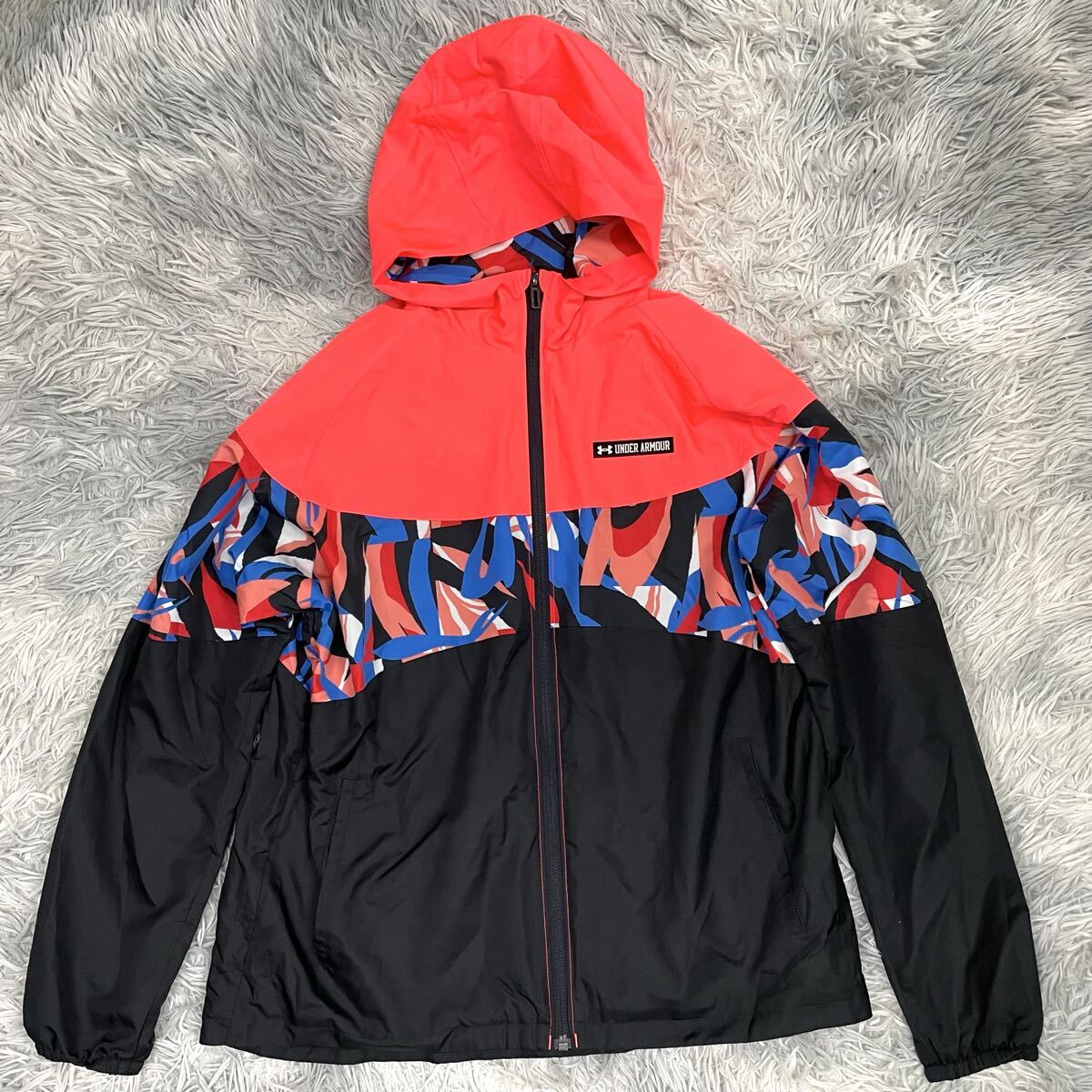 【UNDER ARMOUR】アンダーアーマー ウィンドブレーカー ナイロンジャケット XLサイズ拍卖