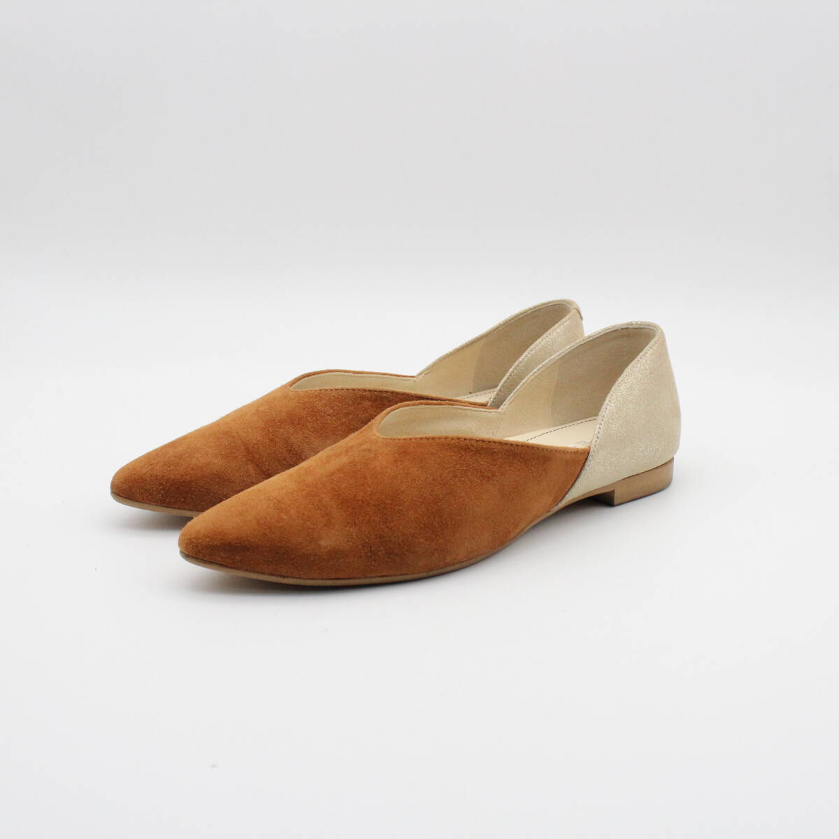 35■REGAL リーガル 甲深フラットパンプス(23.5cm)超美品拍卖