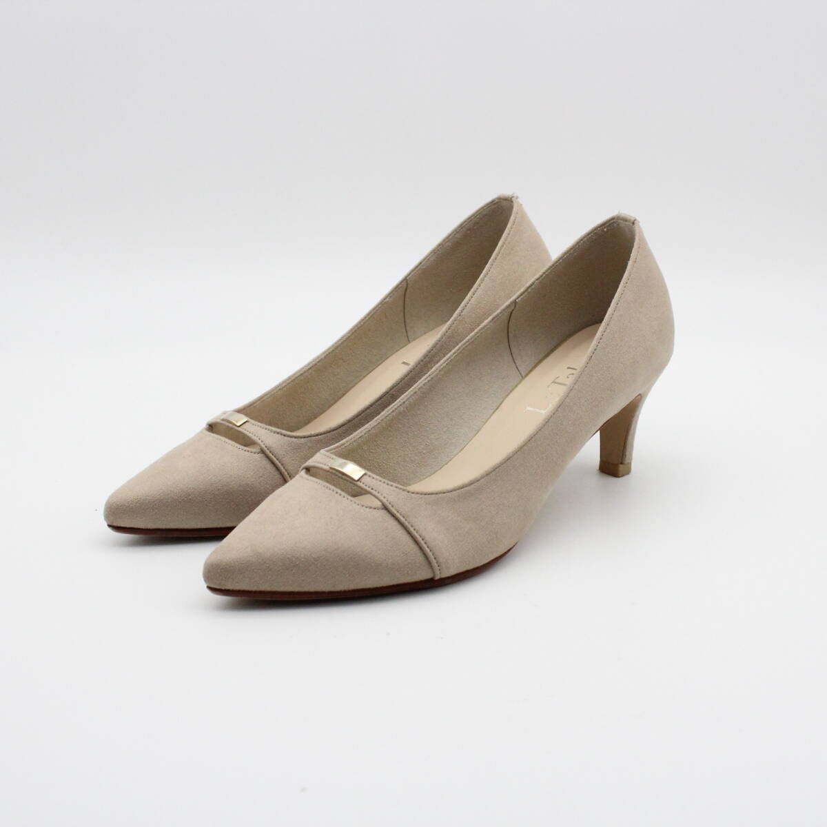 55■Le Talon ルタロン フロント切り替えパンプス(22.5cm)美品拍卖