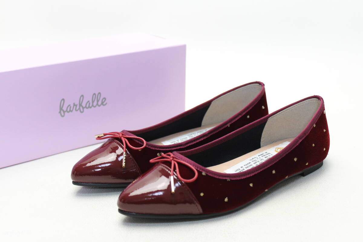新品♪ファルファーレ ローレン フラットバレエパンプス(36)/19拍卖