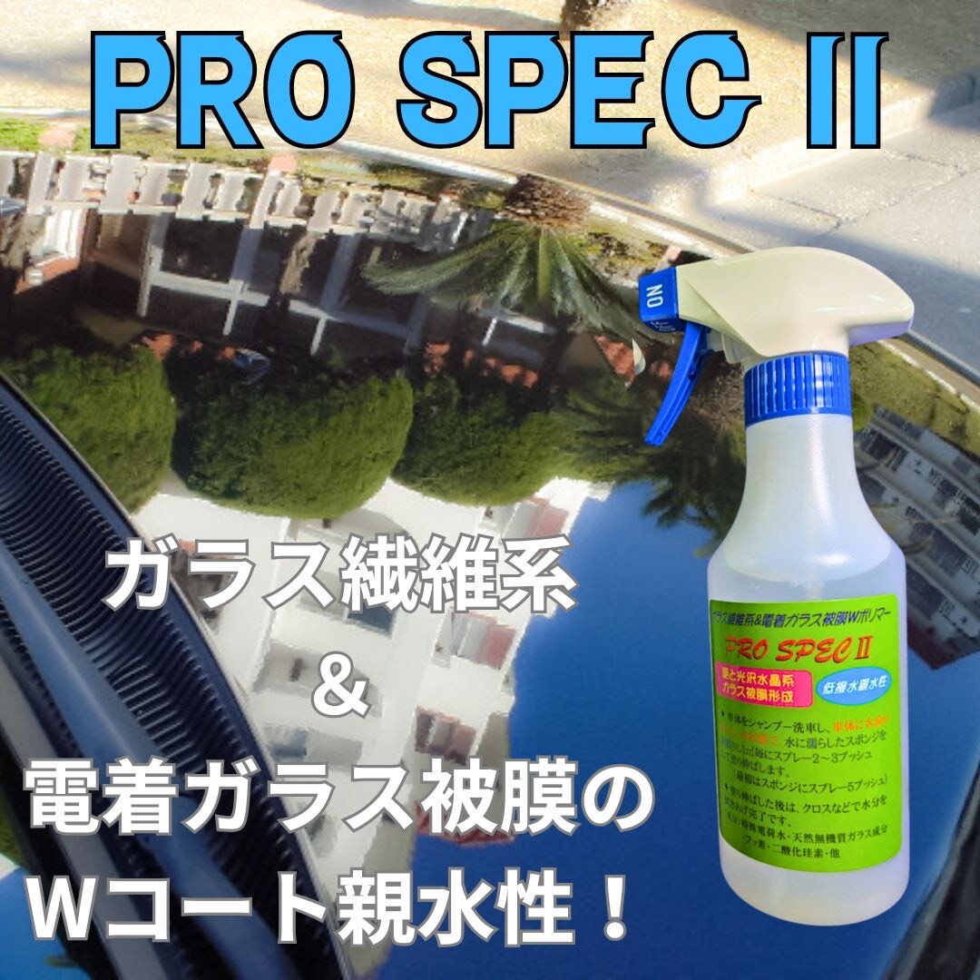 #親水性 ガラス繊維系&電着ガラス被膜Wコーティング剤 プロスペックⅡ PROSPECⅡ 300㏄拍卖