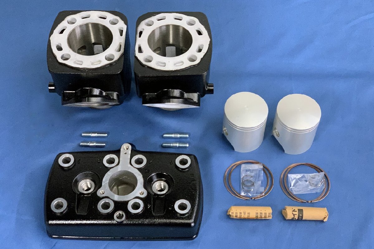 RZ350用 シリンダーセット+ピストンセット(黒塗装)新品 拍卖