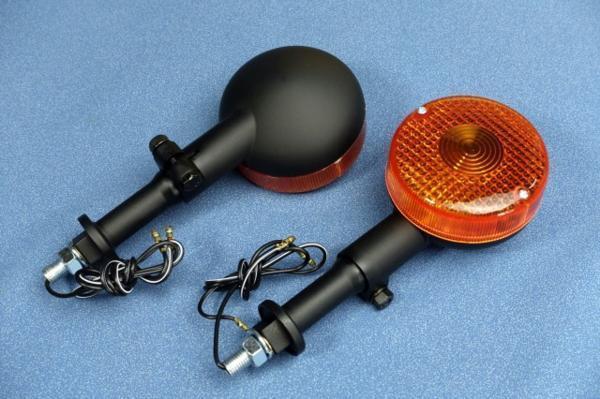 RZ250/350用 黒ボディ+オレンジレンズウインカー 4本セット(1台分)【 ゼス 】拍卖