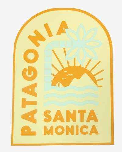 訳有 パタゴニア ステッカー サンタモニカ カリフォルニア スペシャル PATAGONIA SANTA MONICA シール 海外 店舗 アメリカ USA 限定 非売品拍卖