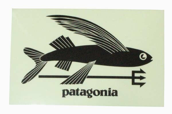 パタゴニア トライデントフィッシュ キャンペーン ステッカー Patagonia SURF JAPAN 黒 サーフ シール コレクション 飛魚 魚 カスタム 新品拍卖