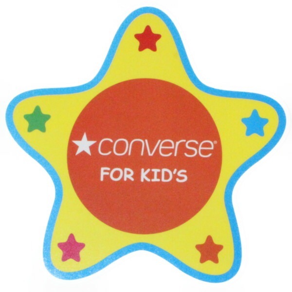 訳あり 希少 非売品 コンバース ノベルティー ステッカー フォー キッズ 黄色橙 CONVERSE STICKER FOR KID'S スター 星 STAR 販促品 シール拍卖