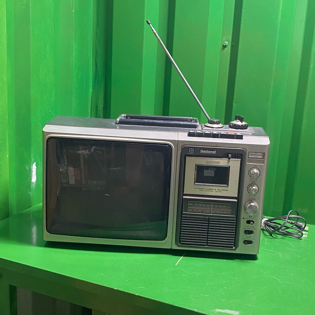 【ジャンク】通電NG ナショナル白黒テレビ TR-1201α 1978年製 レトロ 昭和レトロ アンティーク 動作未確認 現状品 部品取り 10220937拍卖
