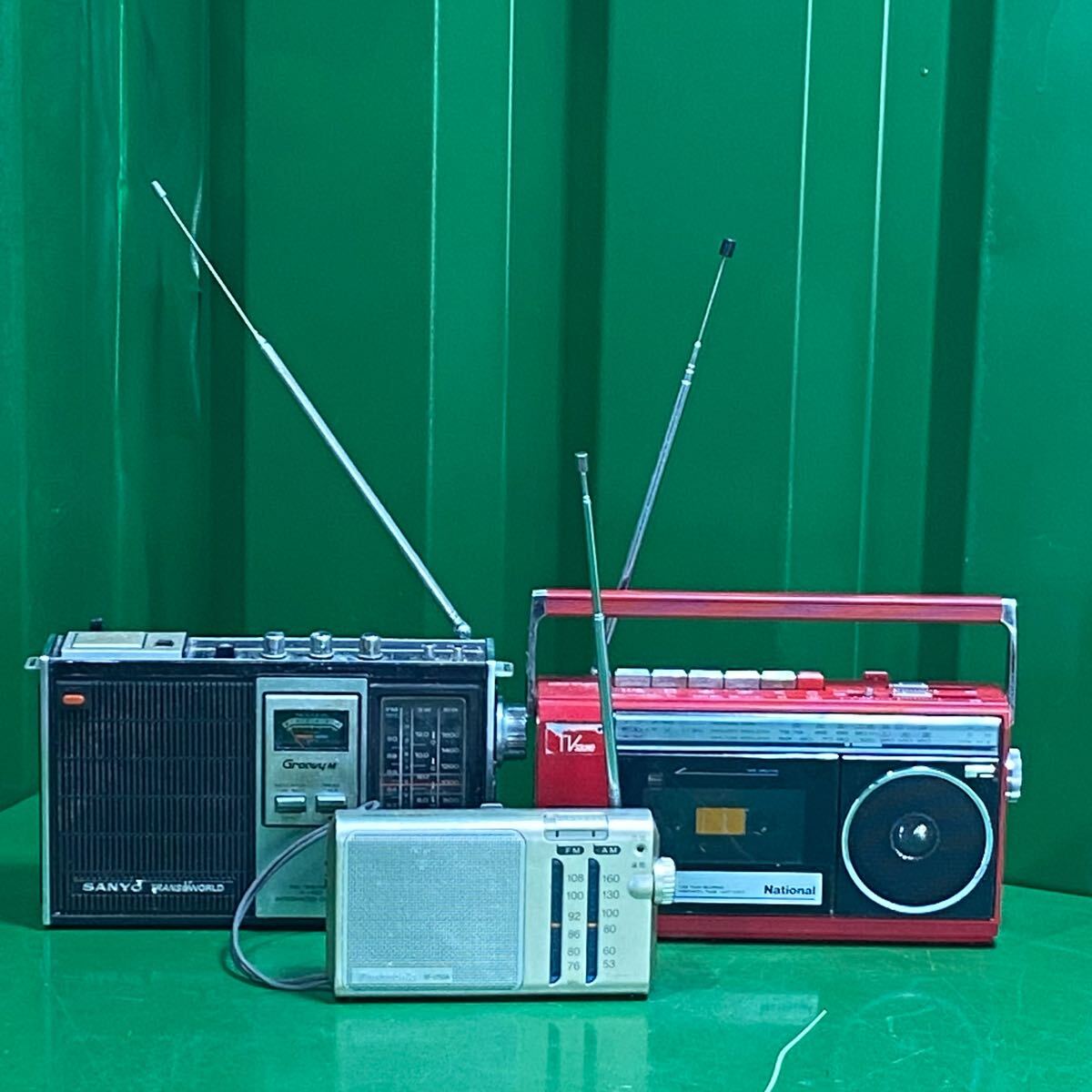 【ジャンク】ラジオ ラジカセ まとめ売り 3台セット 動作未確認 通電未確認 現状品 部品取り National SANYO Panasonic 10281307拍卖