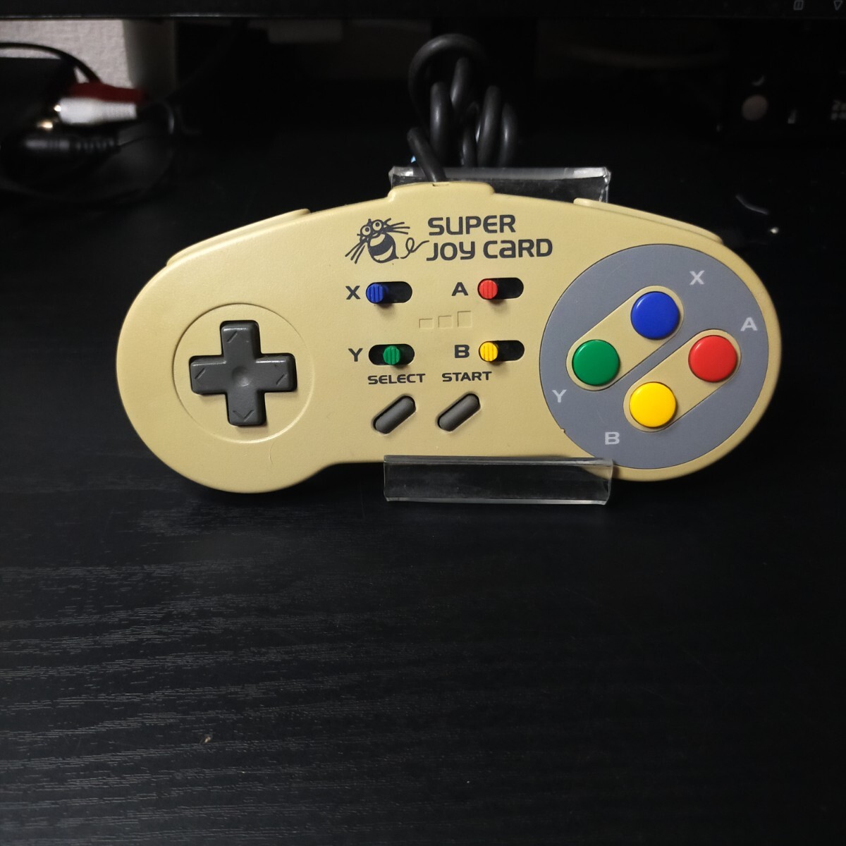 メンテナンス済み  スーパージョイカード スーパーファミコン コントローラー メンテナンス済み 連射機 ハドソン SFC 連射 JOYCARD101104拍卖