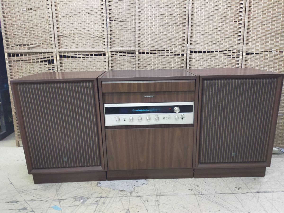 【手渡し限定】Pioneer パイオニア FS-440 ステレオシステム レコードプレーヤー付き ラジオ・スピーカー動作品 ※説明書付拍卖