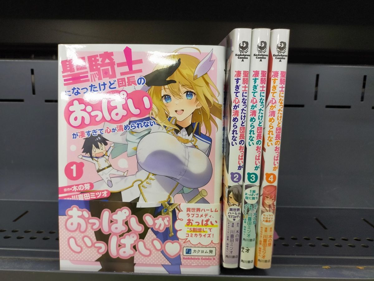 Set_D_20251009_018_ 聖騎士になったけど団長のおっぱいが凄すぎて心が清められない コミック1-4巻セット (KADOKAWA/角川書店)拍卖