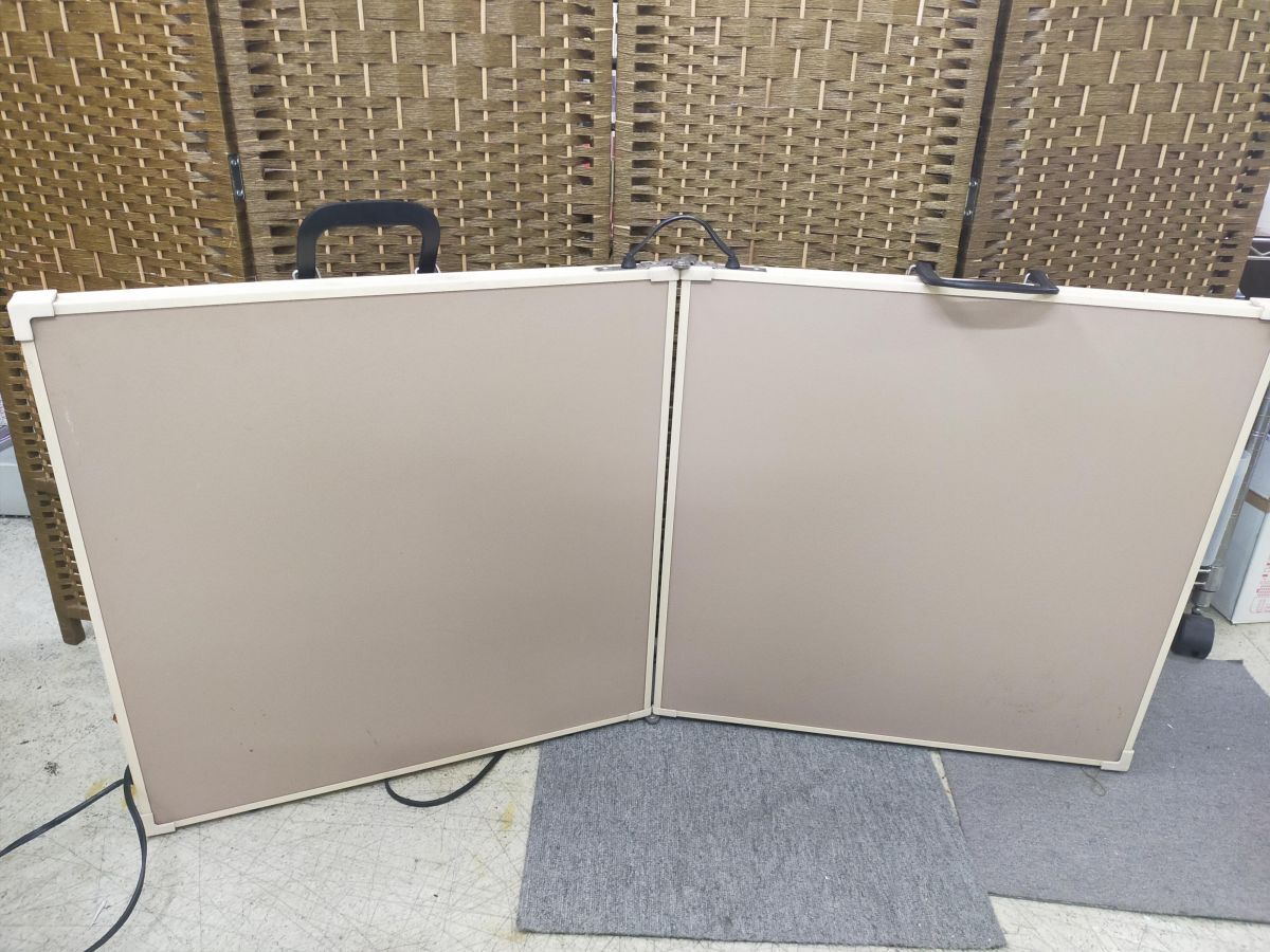 F01-20251011-33 折りたたみ式 パネルヒーター 取っ手付き ON/OFFスイッチ 電気ヒーター デスク下暖房 動作確認済み拍卖