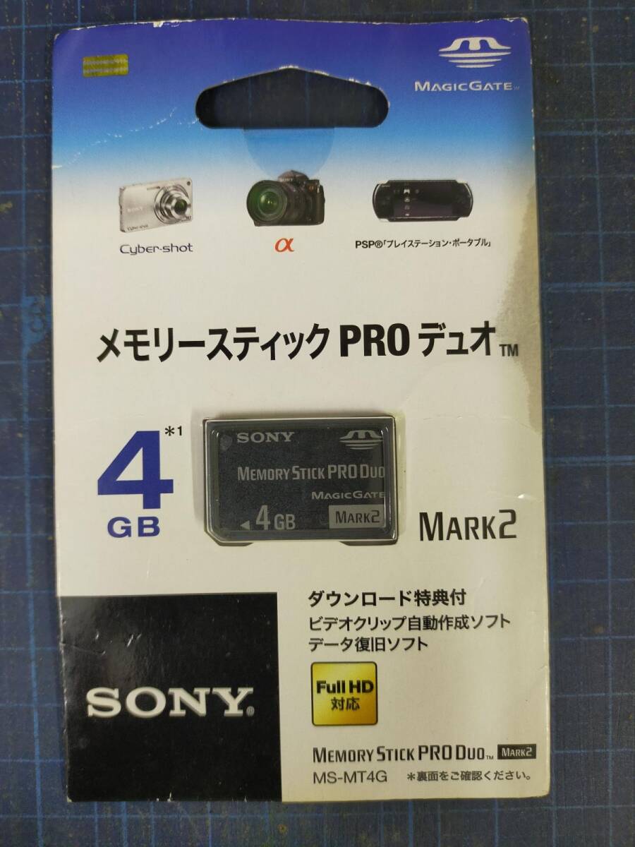 Ffg_01A_0358_4905524486445ソニー 著作権保護機能搭載IC記録メディア“メモリースティック PRO デュオ 4GB MS-MT4G 2T拍卖