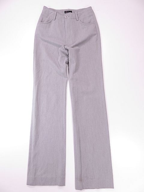 【送料無料】ビースリー B-Three スラックスパンツ ストレッチ素材 グレー S拍卖