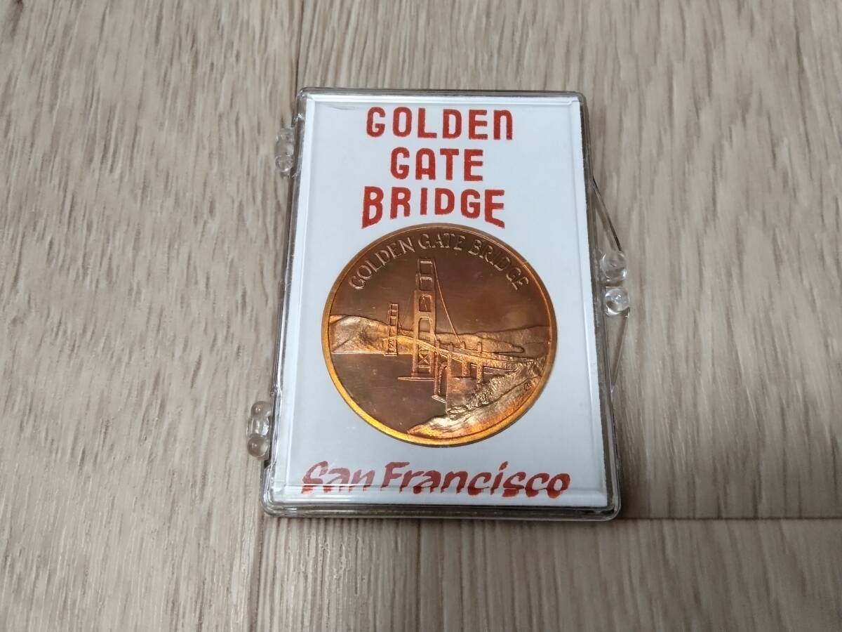 ゴールデンゲートブリッジ メダル GOLDEN GATE BRIGE サンフランシスコ カルフォニアシリーズ ケース付き拍卖