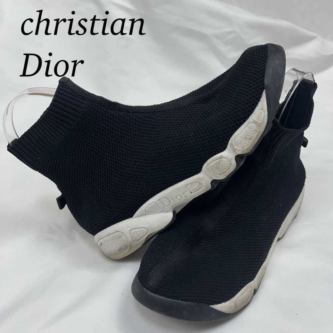 H769 22.5cm クリスチャンディオール ソックススニーカー レディース拍卖