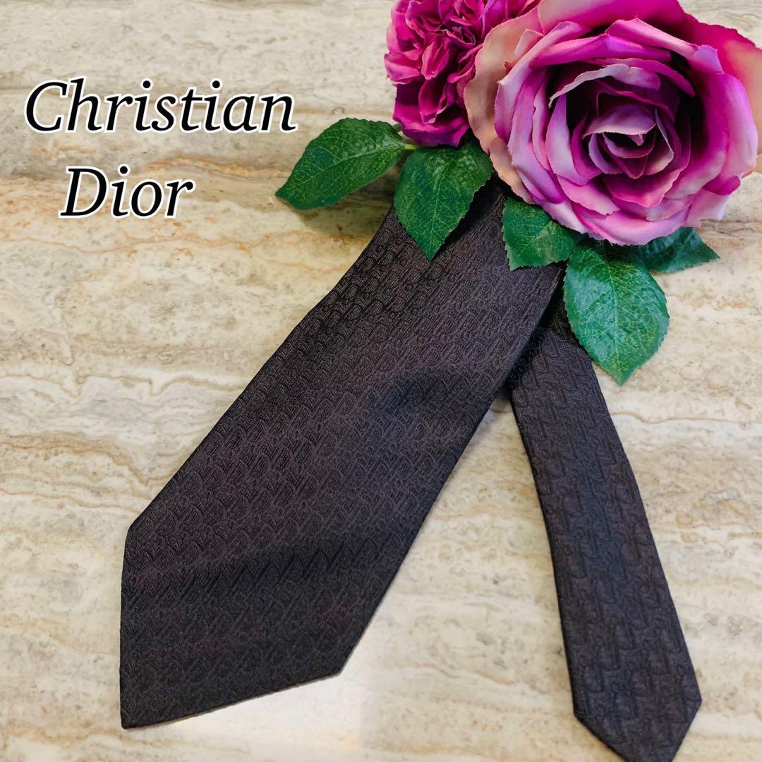 N187 新品未使用 クリスチャンディオール トロッター柄 ネクタイ メンズ拍卖