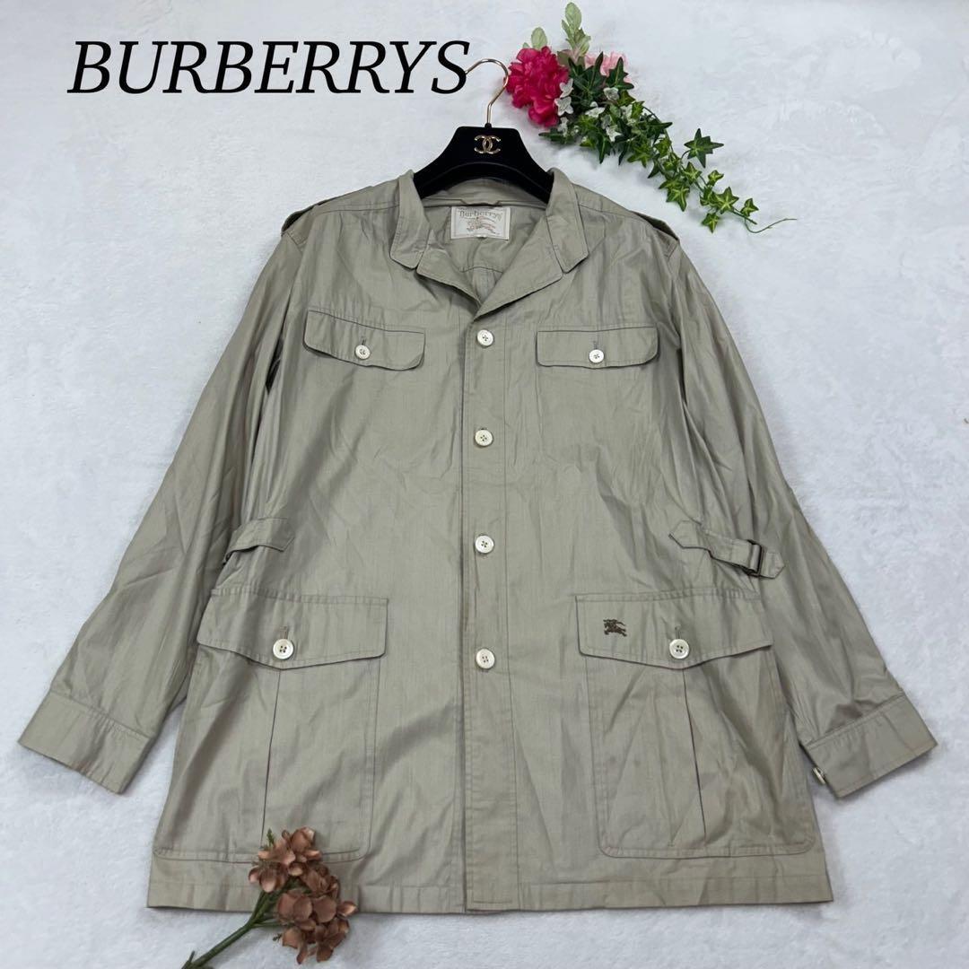 I591 L バーバリー サファリジャケット シャツジャケット レディース拍卖