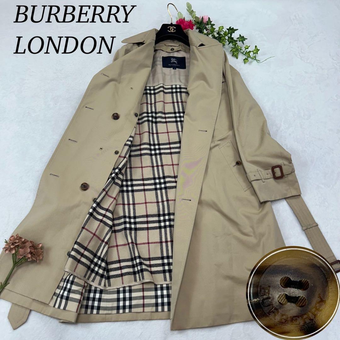 I569 美品 M 40 バーバリーロンドン トレンチコート レディース拍卖