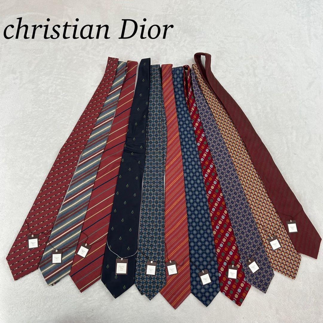 NM38 新品未使用 タグ付き クリスチャンディオール 11本 ネクタイ メンズ拍卖