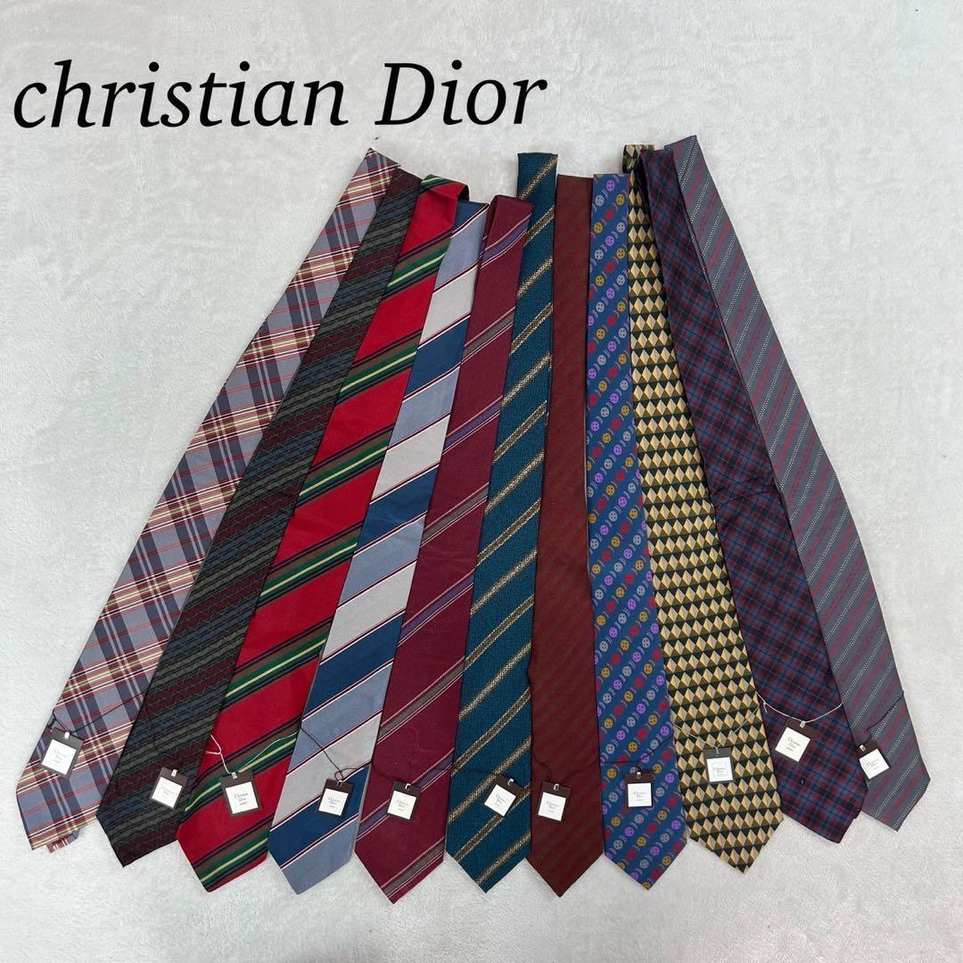 NM37 新品未使用 タグ付き クリスチャンディオール 11本 ネクタイ メンズ拍卖