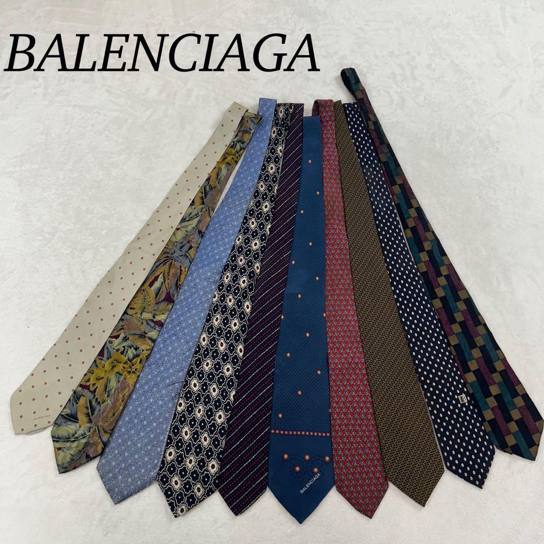 NM31 バレンシアガ 10本 セット まとめ売り ネクタイ メンズ拍卖