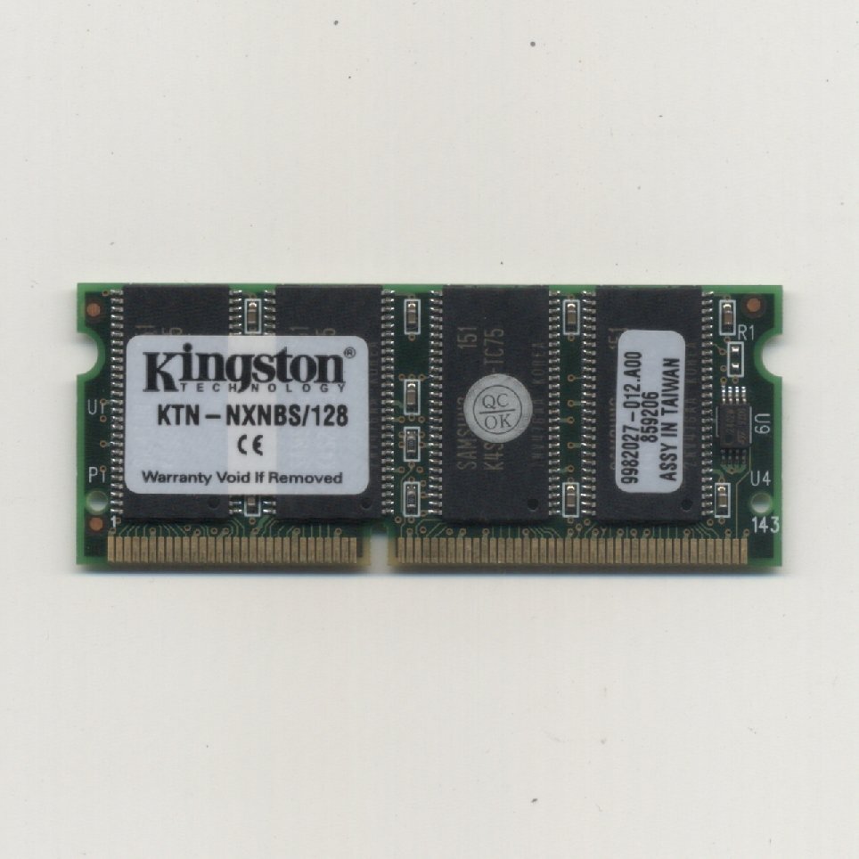 yb451/Kingston KTN-NXNBS/128 ノートPC用 PC66 128MB / 動確済拍卖