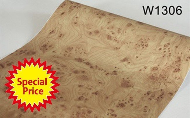 特売!木目調 ベージュ w1306 DIY 壁紙シール アンティーク 木目 板 柄 ウォールステッカー 防水 45cm×10m はがせる拍卖